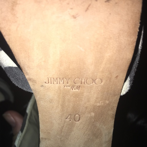 Zebra print sexy Jimmy Choo for H&M heels - Picture 5 of 8